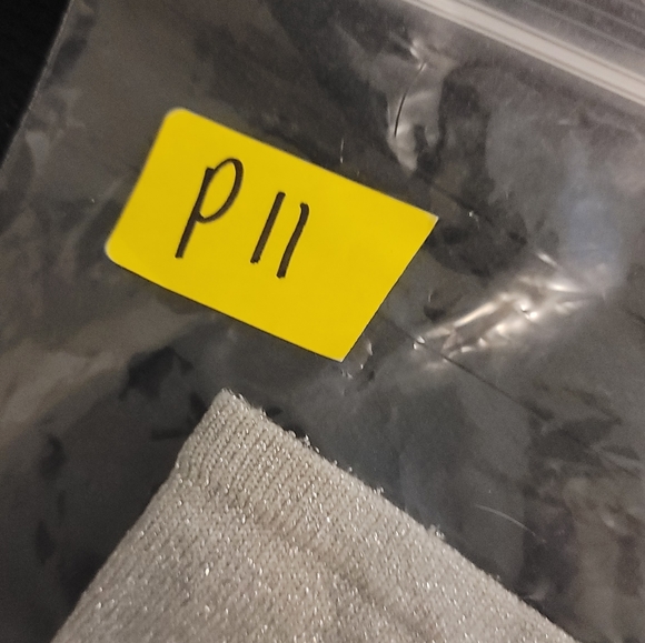 Express One Shoulder Silver Glitter Top - Picture 3 of 4